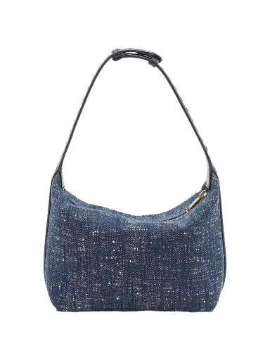 Bottega Veneta Women's Wallace Denim Bouclé Top Handle Bag | Thumbnail 1 Bottega Veneta Women's Wallace Denim Bouclé Top Handle Bag | Thumbnail 1