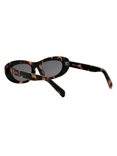 Celine Women's 3 Dots 54MM Rectangular Sunglasses - Dark Havana Smoke | Thumbnail 4 Celine Women's 3 Dots 54MM Rectangular Sunglasses - Dark Havana Smoke | Thumbnail 4