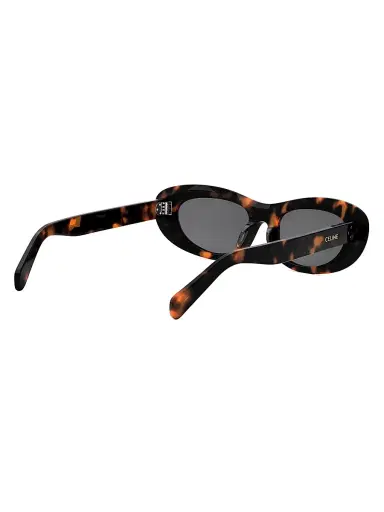 Celine Women's 3 Dots 54MM Rectangular Sunglasses - Dark Havana Smoke | Thumbnail 6 Celine Women's 3 Dots 54MM Rectangular Sunglasses - Dark Havana Smoke | Thumbnail 6
