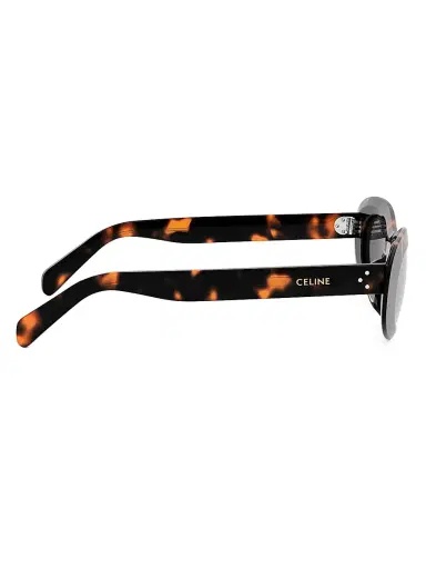 Celine Women's 3 Dots 54MM Rectangular Sunglasses - Dark Havana Smoke | Thumbnail 7 Celine Women's 3 Dots 54MM Rectangular Sunglasses - Dark Havana Smoke | Thumbnail 7