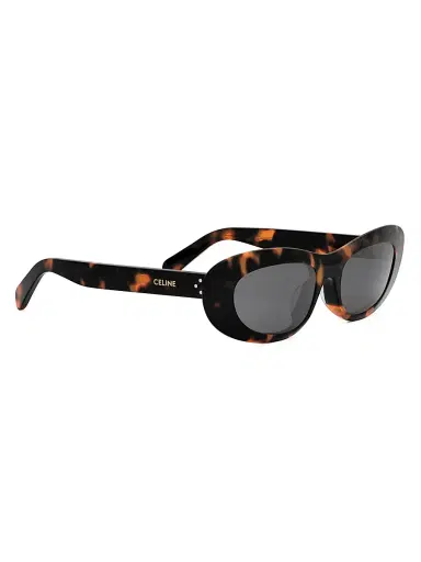 Celine Women's 3 Dots 54MM Rectangular Sunglasses - Dark Havana Smoke | Thumbnail 8 Celine Women's 3 Dots 54MM Rectangular Sunglasses - Dark Havana Smoke | Thumbnail 8