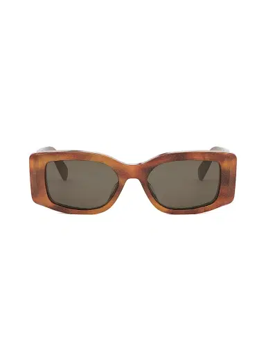 CELINE Women's Maxi Triomphe 53MM Rectangular Sunglasses - Blonde Havana Brown | Thumbnail 2 CELINE Women's Maxi Triomphe 53MM Rectangular Sunglasses - Blonde Havana Brown | Thumbnail 2