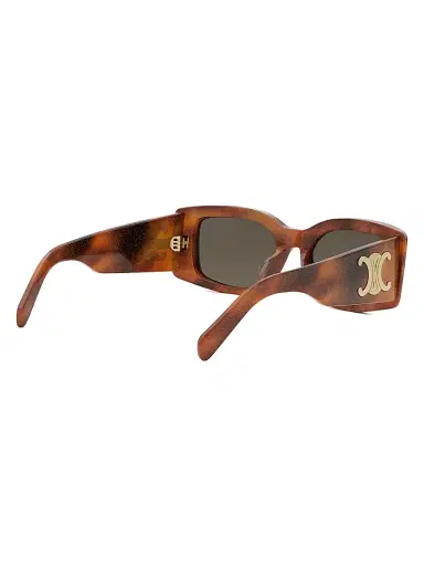 CELINE Women's Maxi Triomphe 53MM Rectangular Sunglasses - Blonde Havana Brown | Thumbnail 6 CELINE Women's Maxi Triomphe 53MM Rectangular Sunglasses - Blonde Havana Brown | Thumbnail 6