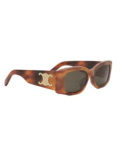 CELINE Women's Maxi Triomphe 53MM Rectangular Sunglasses - Blonde Havana Brown | Thumbnail 8 CELINE Women's Maxi Triomphe 53MM Rectangular Sunglasses - Blonde Havana Brown | Thumbnail 8