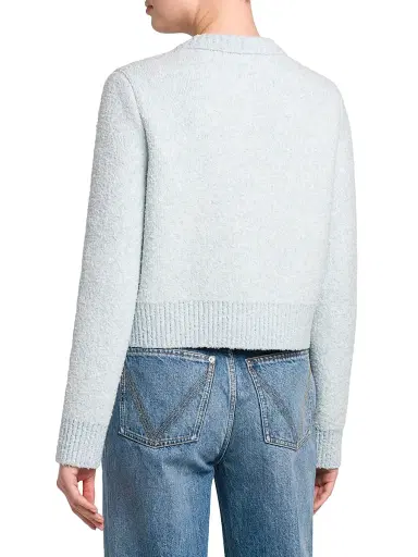Bottega Veneta Women's Bouclé Knit Crewneck Cardigan - Bubble | Thumbnail 5 Bottega Veneta Women's Bouclé Knit Crewneck Cardigan - Bubble | Thumbnail 5