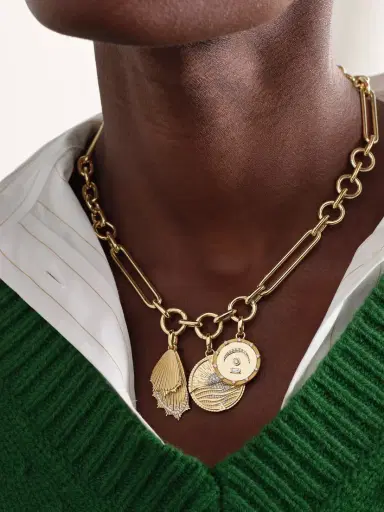 Foundrae New Beginnings Wings & Pause 18-karat Gold Diamond Necklace | Thumbnail 2 Foundrae New Beginnings Wings & Pause 18-karat Gold Diamond Necklace | Thumbnail 2