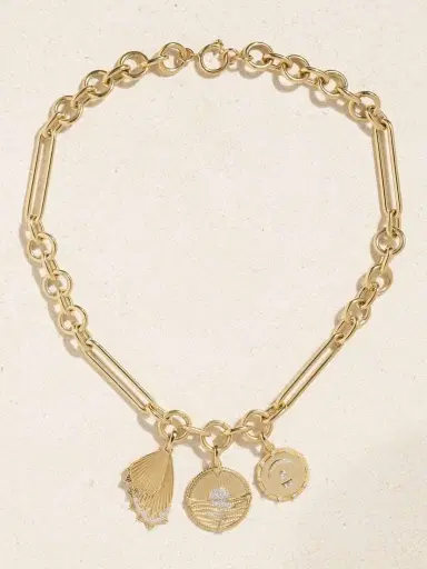 Foundrae New Beginnings Wings & Pause 18-karat Gold Diamond Necklace | Thumbnail 4 Foundrae New Beginnings Wings & Pause 18-karat Gold Diamond Necklace | Thumbnail 4