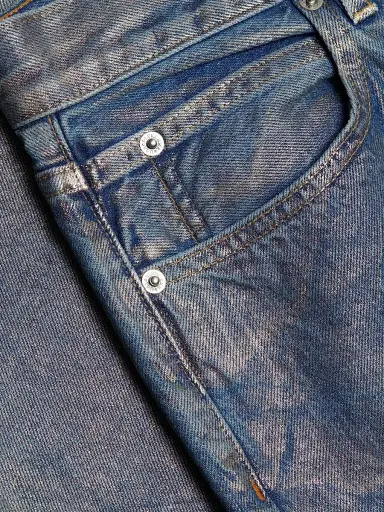 SLVRLAKE Women's Devon Mid-Rise Coated Jeans - Silver Lining | Thumbnail 7 SLVRLAKE Women's Devon Mid-Rise Coated Jeans - Silver Lining | Thumbnail 7