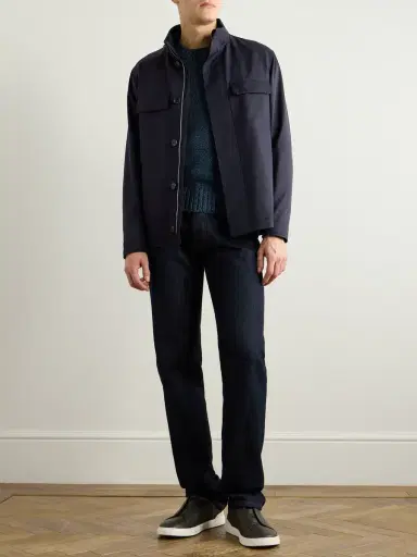 Zegna Cashmere, Linen and Cotton-Blend Sweater - Men | Thumbnail 2 Zegna Cashmere, Linen and Cotton-Blend Sweater - Men | Thumbnail 2