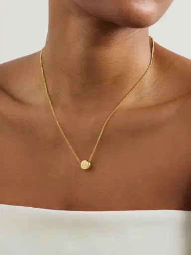 Loewe Anagram Pebble Gold-tone Necklace | Thumbnail 2 Loewe Anagram Pebble Gold-tone Necklace | Thumbnail 2