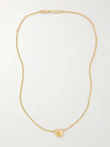 Loewe Anagram Pebble Gold-tone Necklace | Thumbnail 4 Loewe Anagram Pebble Gold-tone Necklace | Thumbnail 4