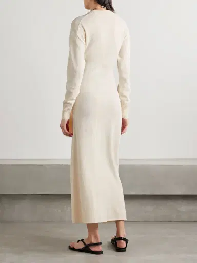 Proenza Schouler Luca Tie-detailed Silk-blend Maxi Dress | Thumbnail 3 Proenza Schouler Luca Tie-detailed Silk-blend Maxi Dress | Thumbnail 3