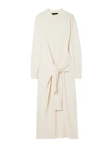 Proenza Schouler Luca Tie-detailed Silk-blend Maxi Dress | Thumbnail 1 Proenza Schouler Luca Tie-detailed Silk-blend Maxi Dress | Thumbnail 1