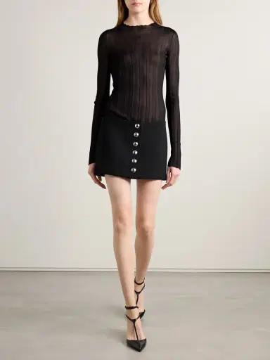 Khaite Jaxon Cady Mini Skirt | Thumbnail 2 Khaite Jaxon Cady Mini Skirt | Thumbnail 2