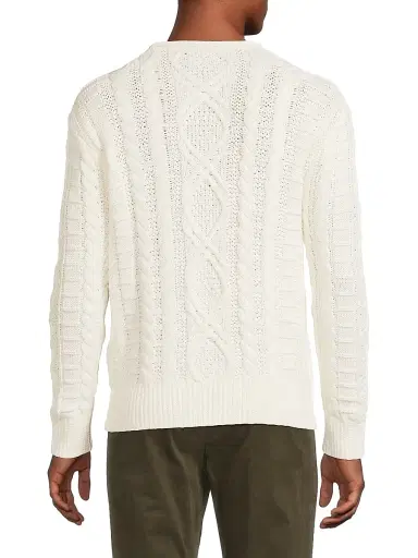 Polo Ralph Lauren Men's Aran-Knit Cotton Rollneck Sweater - Deckwash White | Thumbnail 5 Polo Ralph Lauren Men's Aran-Knit Cotton Rollneck Sweater - Deckwash White | Thumbnail 5