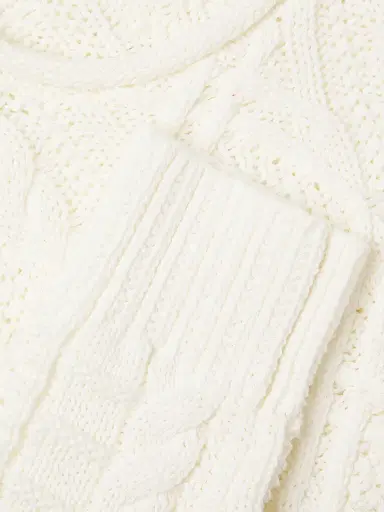 Polo Ralph Lauren Men's Aran-Knit Cotton Rollneck Sweater - Deckwash White | Thumbnail 6 Polo Ralph Lauren Men's Aran-Knit Cotton Rollneck Sweater - Deckwash White | Thumbnail 6