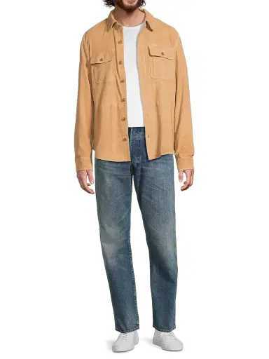 Polo Ralph Lauren Men's Suede Shirt Jacket - Berkshire Tan | Thumbnail 2 Polo Ralph Lauren Men's Suede Shirt Jacket - Berkshire Tan | Thumbnail 2