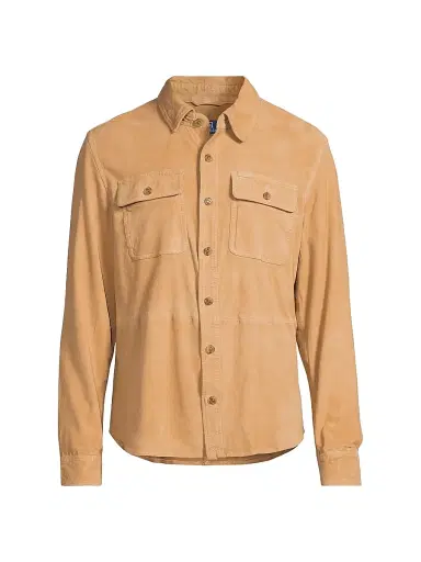 Polo Ralph Lauren Men's Suede Shirt Jacket - Berkshire Tan | Thumbnail 1 Polo Ralph Lauren Men's Suede Shirt Jacket - Berkshire Tan | Thumbnail 1