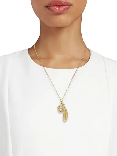 Foundrae Women's Vivacity 18K Yellow Gold, 0.07 TCW Diamond & Enamel Pendant Necklace - Yellow Gold | Thumbnail 2 Foundrae Women's Vivacity 18K Yellow Gold, 0.07 TCW Diamond & Enamel Pendant Necklace - Yellow Gold | Thumbnail 2
