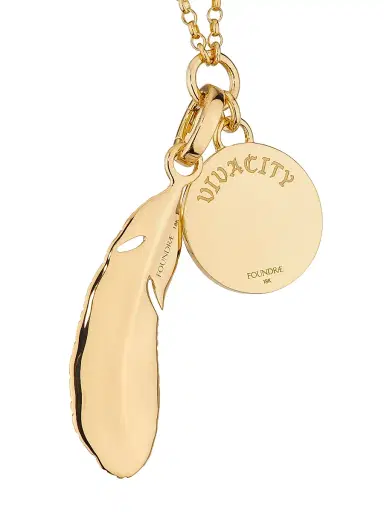 Foundrae Women's Vivacity 18K Yellow Gold, 0.07 TCW Diamond & Enamel Pendant Necklace - Yellow Gold | Thumbnail 4 Foundrae Women's Vivacity 18K Yellow Gold, 0.07 TCW Diamond & Enamel Pendant Necklace - Yellow Gold | Thumbnail 4