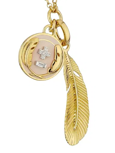 Foundrae Women's Vivacity 18K Yellow Gold, 0.07 TCW Diamond & Enamel Pendant Necklace - Yellow Gold | Thumbnail 5 Foundrae Women's Vivacity 18K Yellow Gold, 0.07 TCW Diamond & Enamel Pendant Necklace - Yellow Gold | Thumbnail 5