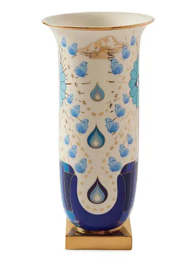 Jonathan Adler Druggist Flared Tall Vase - Blue White Gold | Thumbnail 3 Jonathan Adler Druggist Flared Tall Vase - Blue White Gold | Thumbnail 3