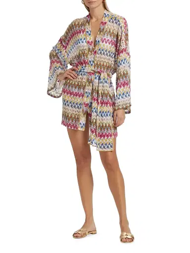 Missoni Women's Raschel Lace Cover-Up Shirtdress | Thumbnail 2 Missoni Women's Raschel Lace Cover-Up Shirtdress | Thumbnail 2