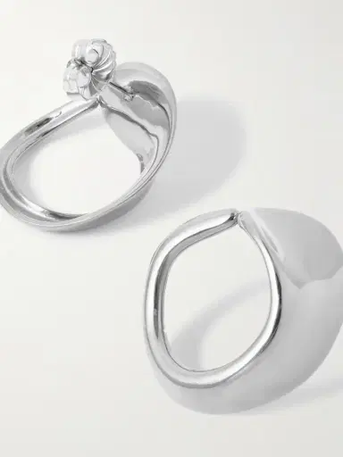 AGMES Marta Recycled Sterling Silver Hoop Earrings | Thumbnail 3 AGMES Marta Recycled Sterling Silver Hoop Earrings | Thumbnail 3