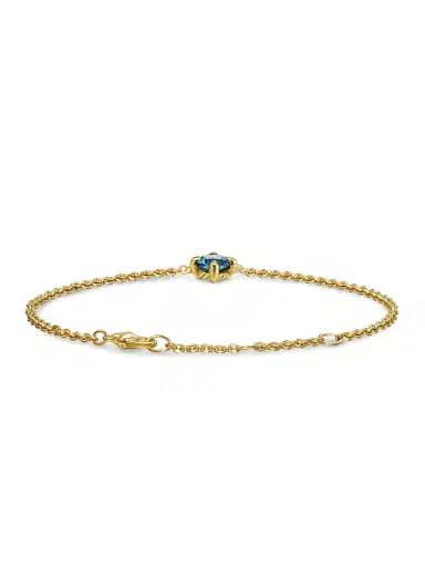 David Yurman Women's Micro Chatelaine Chain Bracelet in 18K Yellow Gold - Hampton Blue Topaz | Thumbnail 4 David Yurman Women's Micro Chatelaine Chain Bracelet in 18K Yellow Gold - Hampton Blue Topaz | Thumbnail 4