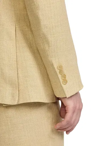 Ralph Lauren Purple Label Men's Kent Hand-Tailored Linen-Silk Jacket | Thumbnail 6 Ralph Lauren Purple Label Men's Kent Hand-Tailored Linen-Silk Jacket | Thumbnail 6