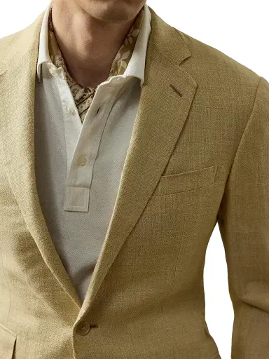 Ralph Lauren Purple Label Men's Kent Hand-Tailored Linen-Silk Jacket | Thumbnail 7 Ralph Lauren Purple Label Men's Kent Hand-Tailored Linen-Silk Jacket | Thumbnail 7