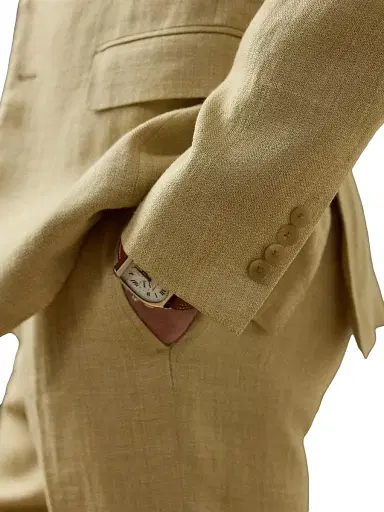 Ralph Lauren Purple Label Men's Kent Hand-Tailored Linen-Silk Jacket | Thumbnail 8 Ralph Lauren Purple Label Men's Kent Hand-Tailored Linen-Silk Jacket | Thumbnail 8