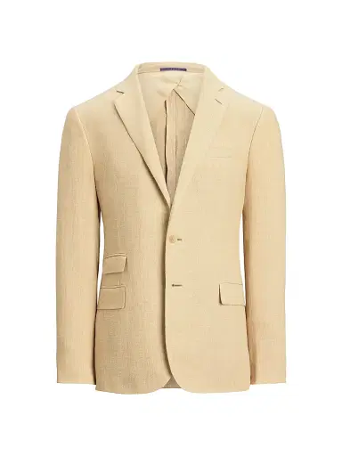 Ralph Lauren Purple Label Men's Kent Hand-Tailored Linen-Silk Jacket | Thumbnail 1 Ralph Lauren Purple Label Men's Kent Hand-Tailored Linen-Silk Jacket | Thumbnail 1