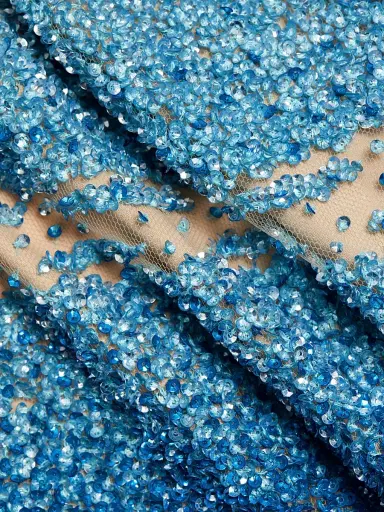 PAMELLA ROLAND Women's Sequined Ombré Gown - Aqua Cobalt - Size 4 | Thumbnail 7 PAMELLA ROLAND Women's Sequined Ombré Gown - Aqua Cobalt - Size 4 | Thumbnail 7