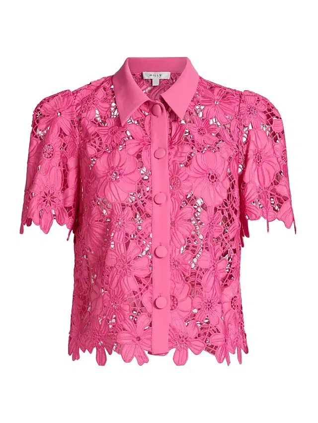 Women's Addison Roja Lace Top - Pink Women's Addison Roja Lace Top - Pink