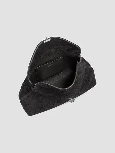 TOTEME Women's T-Lock Suede Clutch | Thumbnail 4 TOTEME Women's T-Lock Suede Clutch | Thumbnail 4