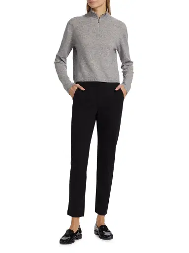 MM Max Mara Women's Effetto Jersey Trousers - Black | Thumbnail 2 MM Max Mara Women's Effetto Jersey Trousers - Black | Thumbnail 2