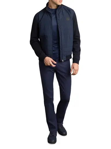 Stefano Ricci Men's Full Zip Sweater - Blue | Thumbnail 8 Stefano Ricci Men's Full Zip Sweater - Blue | Thumbnail 8