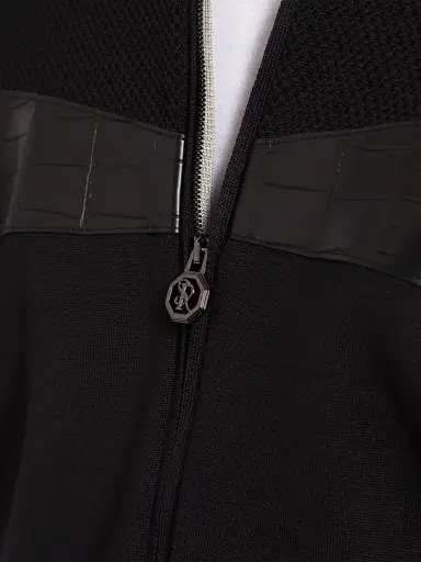 Stefano Ricci Men's Full Zip Sweater - Black - Size 40 | Thumbnail 5 Stefano Ricci Men's Full Zip Sweater - Black - Size 40 | Thumbnail 5