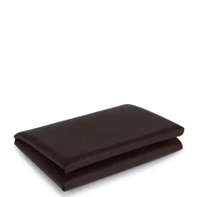 HERMÈS Hermes Calvi Card Holder Moka Evercolor Palladium Hardware | Thumbnail 6 HERMÈS Hermes Calvi Card Holder Moka Evercolor Palladium Hardware | Thumbnail 6
