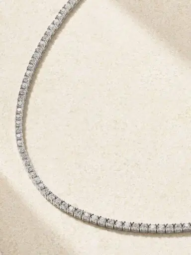 Jennifer Meyer Small Tennis 18-karat White Gold Diamond Necklace | Thumbnail 4 Jennifer Meyer Small Tennis 18-karat White Gold Diamond Necklace | Thumbnail 4
