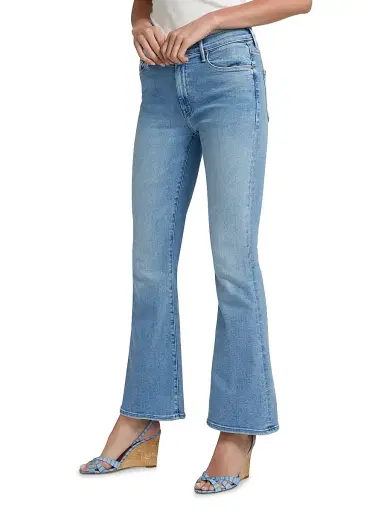 Mother Women's Weekender Mid-Rise Flare Ankle Jeans - Blessing In Disguise | Thumbnail 4 Mother Women's Weekender Mid-Rise Flare Ankle Jeans - Blessing In Disguise | Thumbnail 4