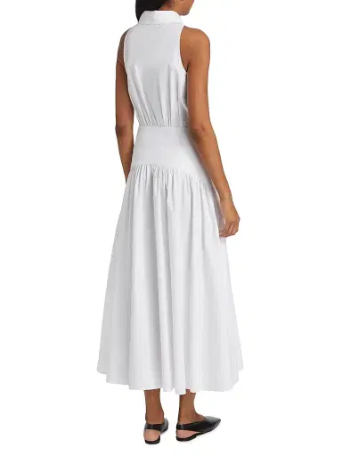 Staud Women's Romy Stretch Poplin Fit & Flare Shirtdress | Thumbnail 5 Staud Women's Romy Stretch Poplin Fit & Flare Shirtdress | Thumbnail 5