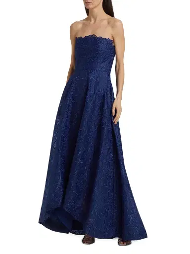 As It May Women's Joie Embroidered Organza Strapless A-Line Gown | Thumbnail 3 As It May Women's Joie Embroidered Organza Strapless A-Line Gown | Thumbnail 3