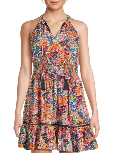 Change of Scenery Women's Emma Painted Petals Minidress | Thumbnail 3 Change of Scenery Women's Emma Painted Petals Minidress | Thumbnail 3