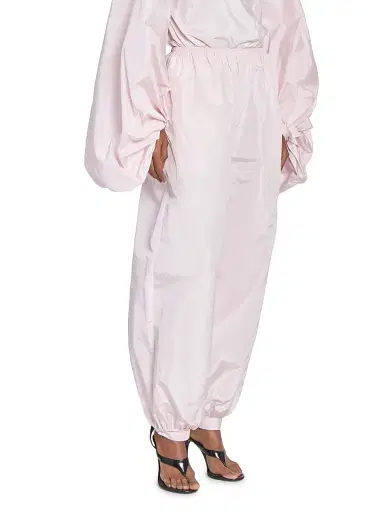 Alaïa Women's Silk Balloon-Leg Trousers - Rose Pale | Thumbnail 4 Alaïa Women's Silk Balloon-Leg Trousers - Rose Pale | Thumbnail 4