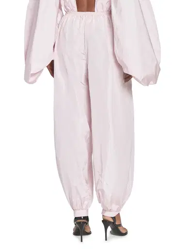 Alaïa Women's Silk Balloon-Leg Trousers - Rose Pale | Thumbnail 5 Alaïa Women's Silk Balloon-Leg Trousers - Rose Pale | Thumbnail 5