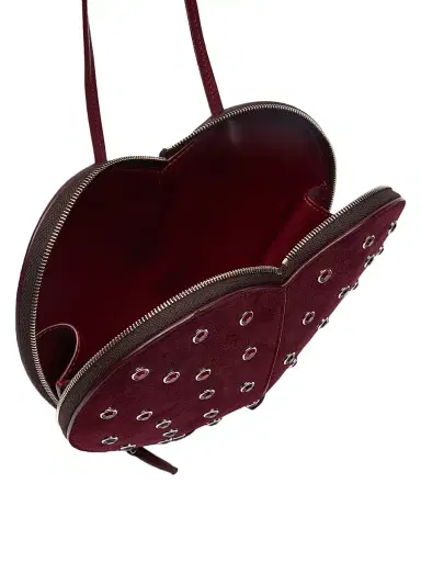 Alaïa Women's Le Coeur Leather Bag - Rouge Grenat | Thumbnail 3 Alaïa Women's Le Coeur Leather Bag - Rouge Grenat | Thumbnail 3