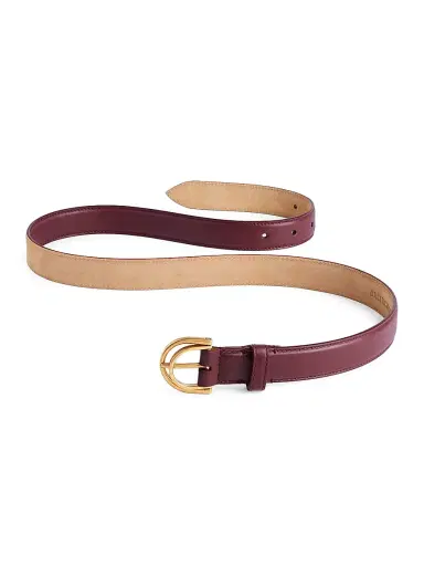 Balenciaga Women's Rodeo Belt - Burgundy - Size 34 | Thumbnail 2 Balenciaga Women's Rodeo Belt - Burgundy - Size 34 | Thumbnail 2
