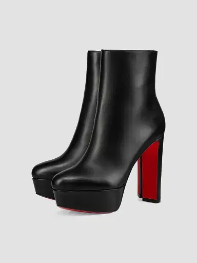 Christian Louboutin Women's Loo Booty 130MM Boots - Black - Size 10 | Thumbnail 2 Christian Louboutin Women's Loo Booty 130MM Boots - Black - Size 10 | Thumbnail 2